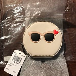 NWT Beautiful Coach coin purse for summer!
